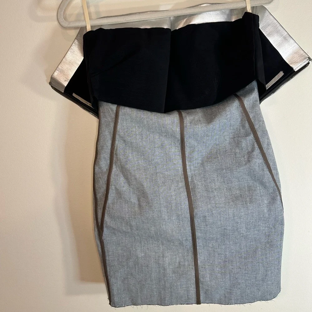 Rick Owens Strobe FW22 Silver Bustier Dress – Goddess in Chrome - Picture 15 of 16